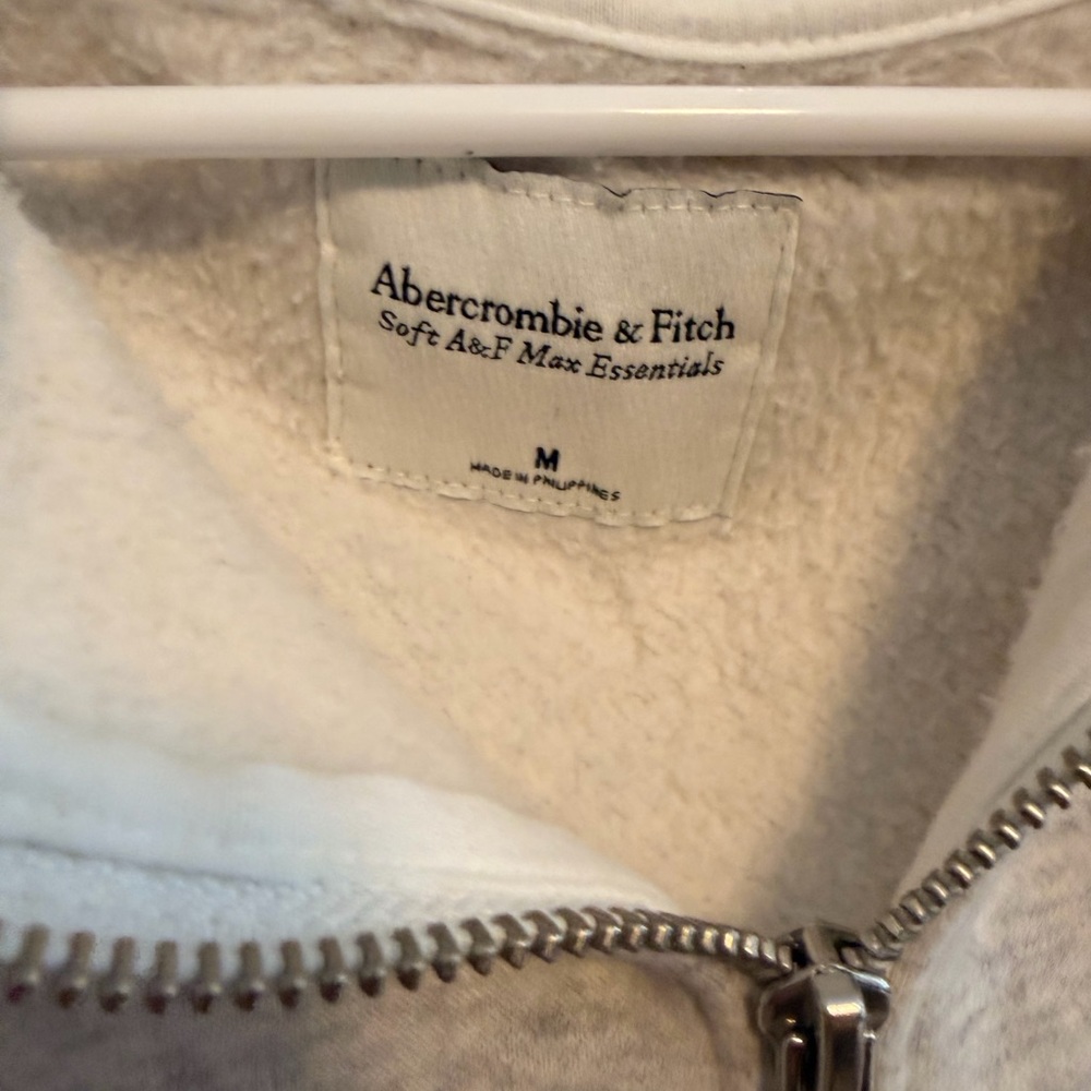 Abercrombie & Fitch Heather Gray Zip-Up Jacket - Picture 2 of 3